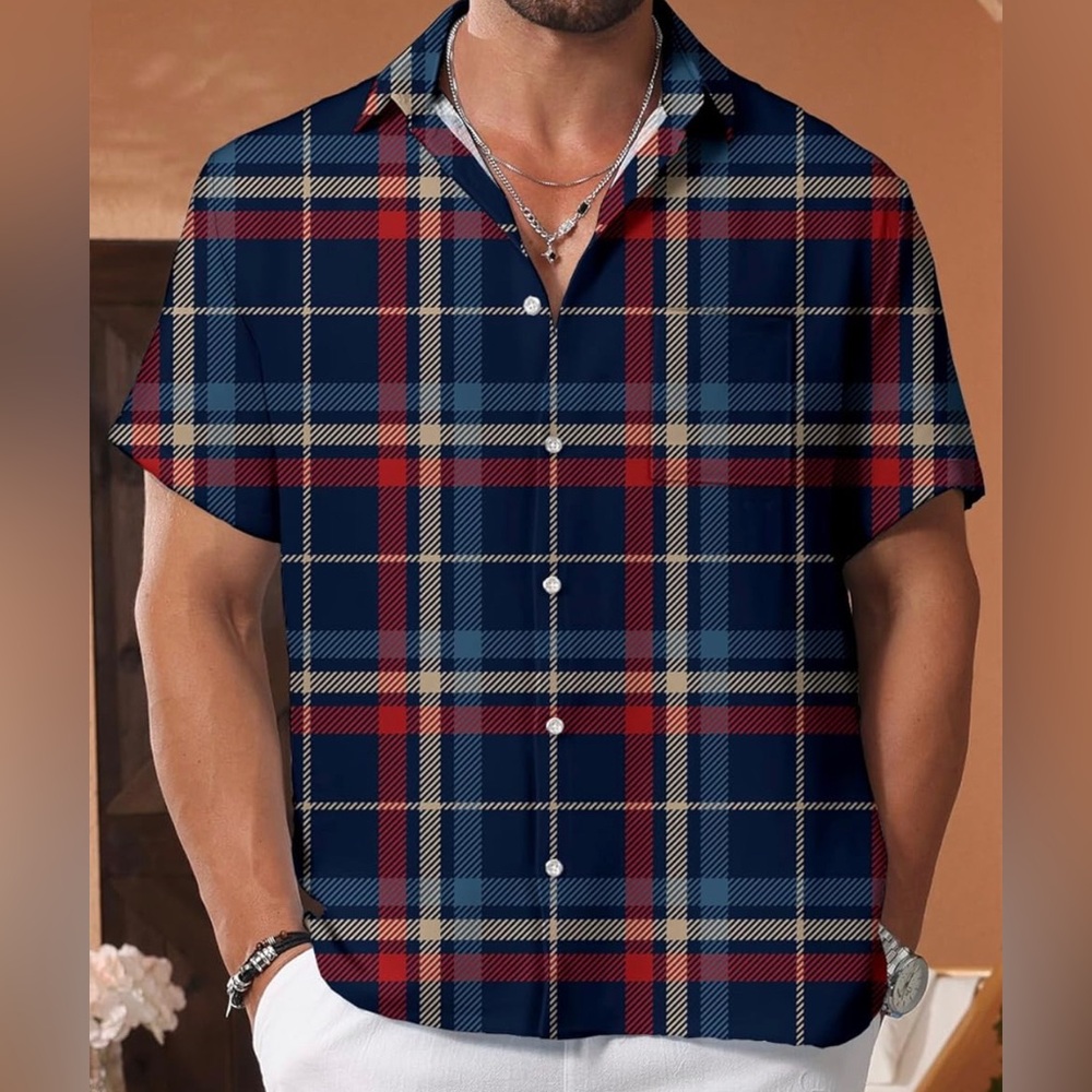 Men’s Plaid Shirt (NEW w/o tag)